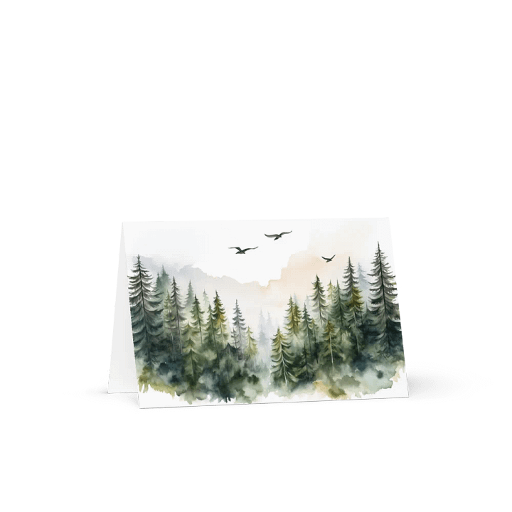 All-Occasion Greeting Card: Three Crows in Flight product image (1)