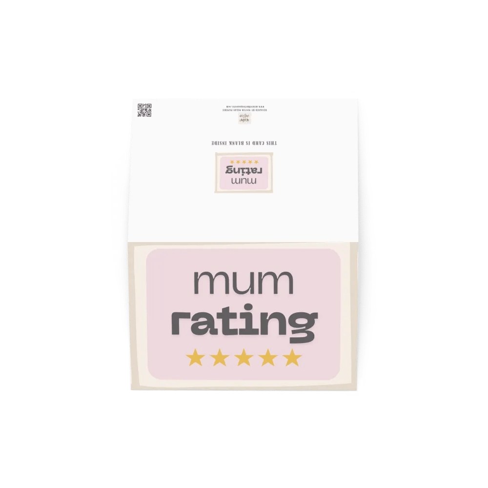 Funny Mother's Day Card 5 Star Mum Rating product image (5)