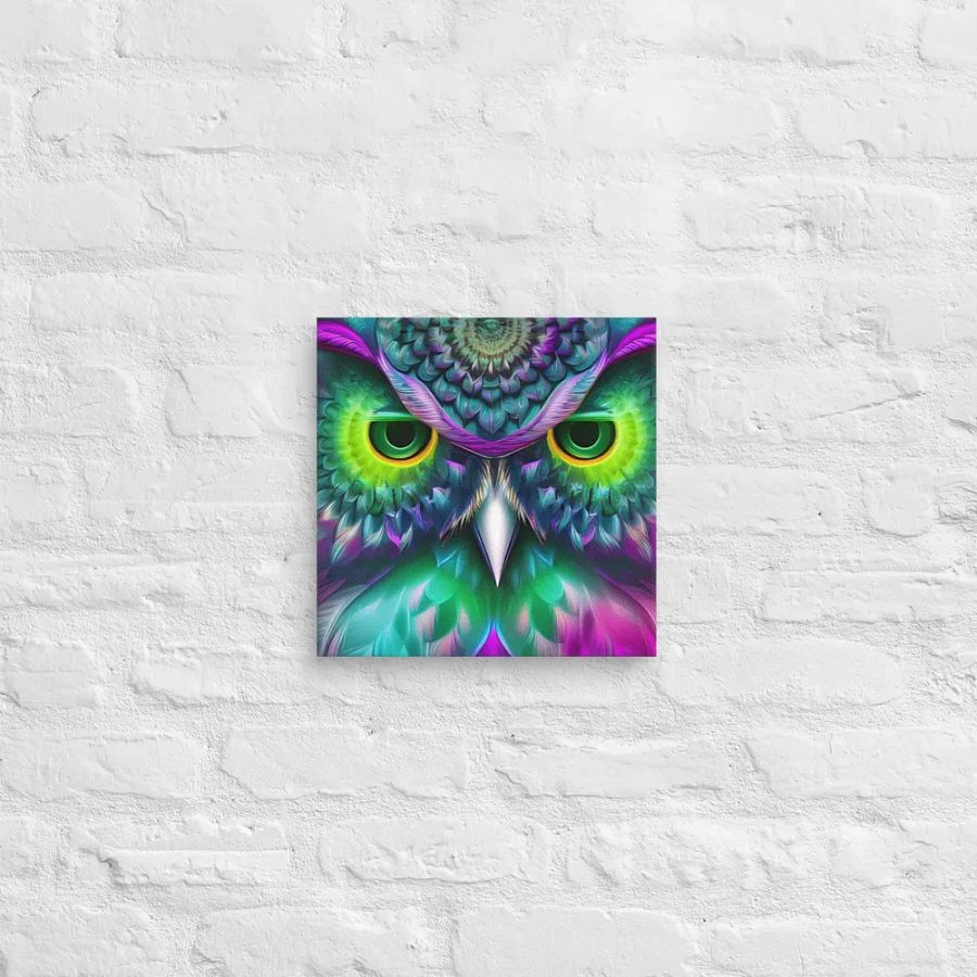 Fantasy Fractal Owl Art - v19 product image (12)