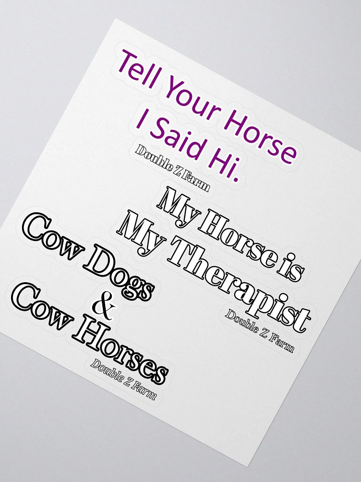 Double Z Farm Sticker Pack 2 product image (2)