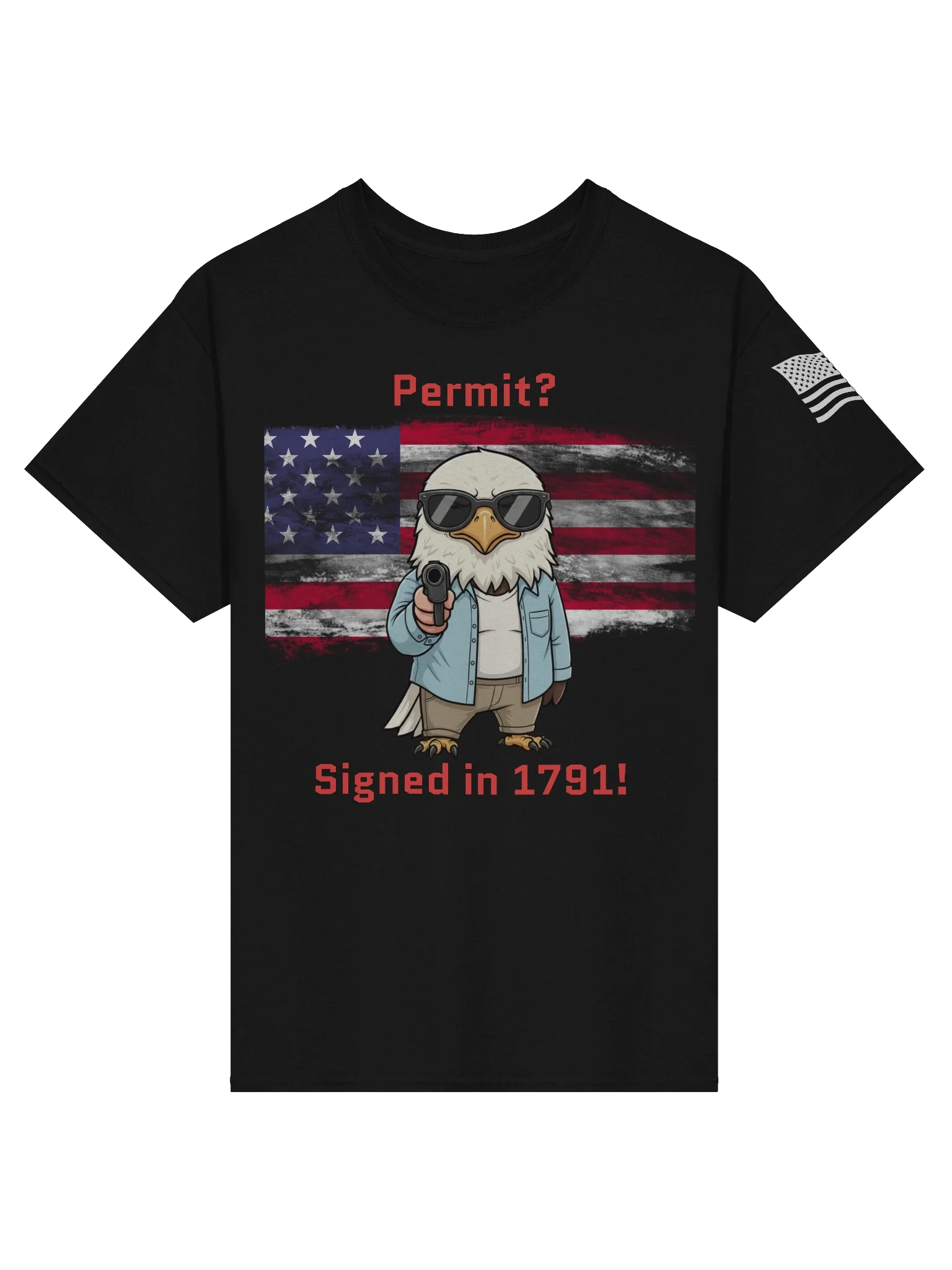 Eagle Permit Tee – Signed, Sealed, Freedom! product image (1)