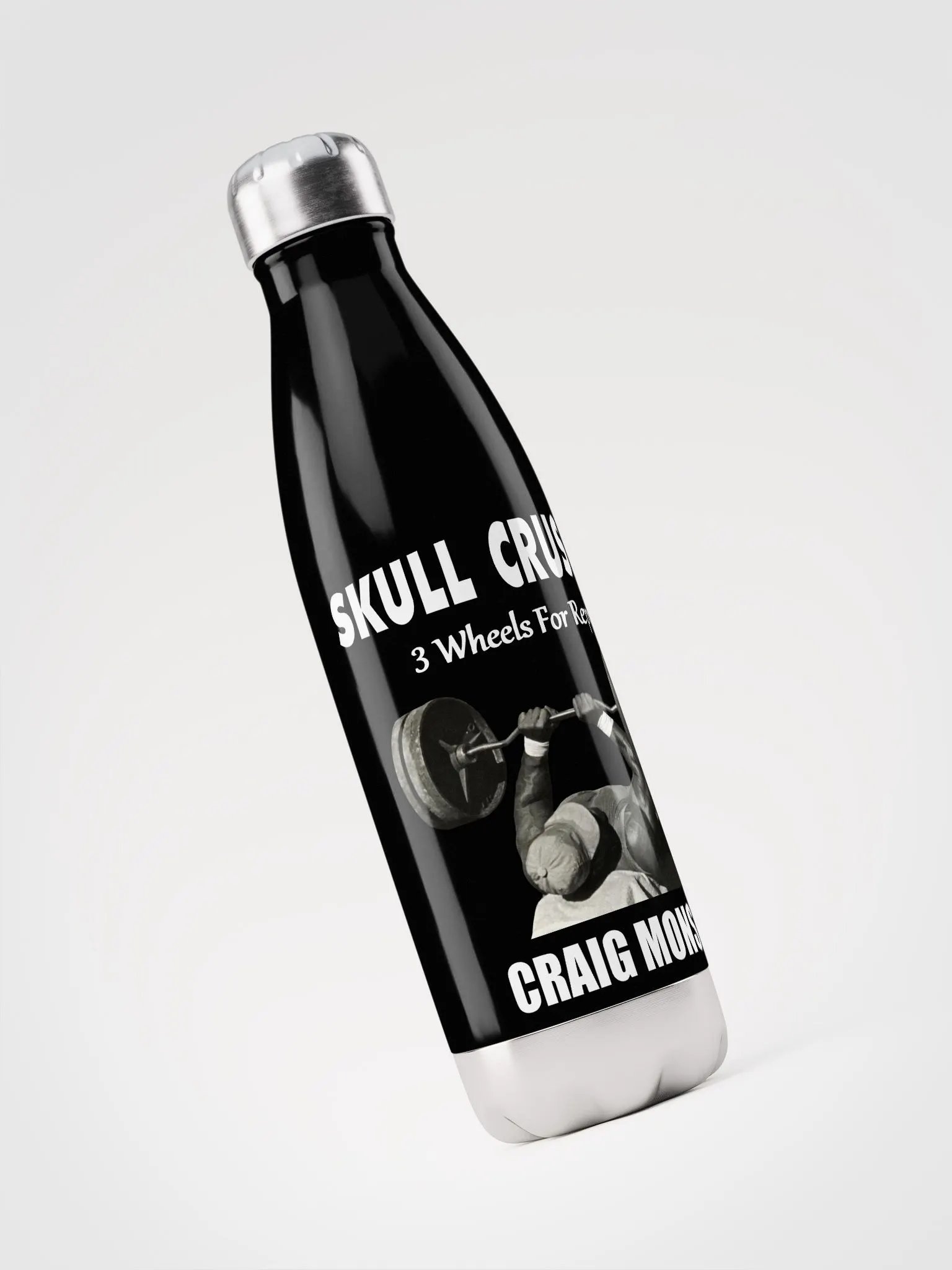 Craig Monson Three Wheels For Reps! Stainless Steele Water Bottle product image (3)