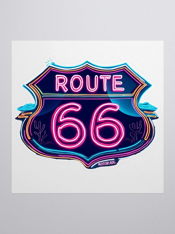 Route 66 Neon Sticker product image (1)