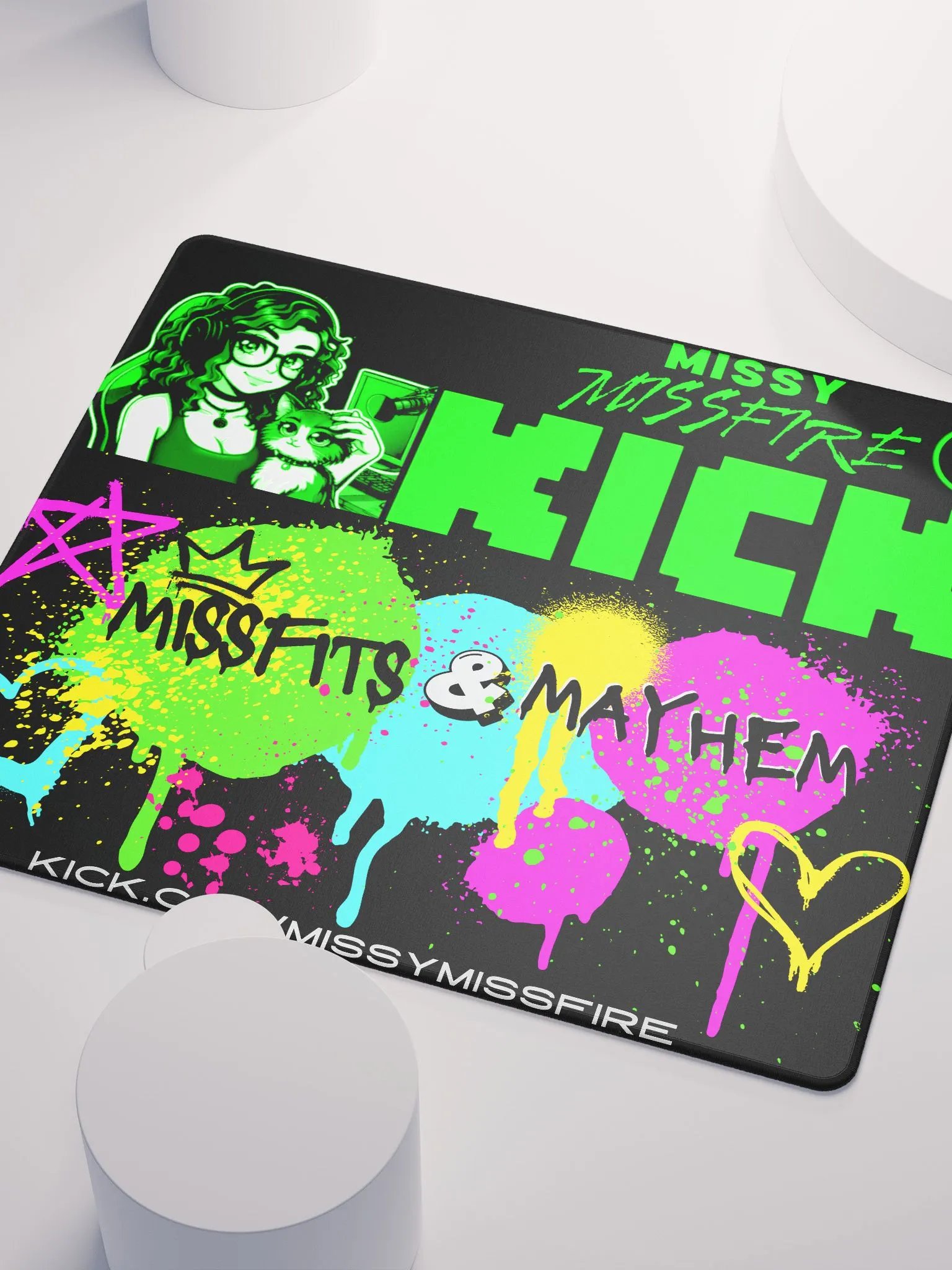 Missfits Mousepad Graffiti and Green product image (3)