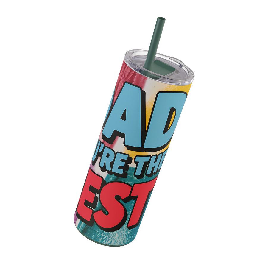 Father's Day Tumbler Wrap PNG, Dad You're The Best, Colorful Gift For Dad, Personalized Tumbler Wrap, Digital Download, Father's Day Gift product image (4)