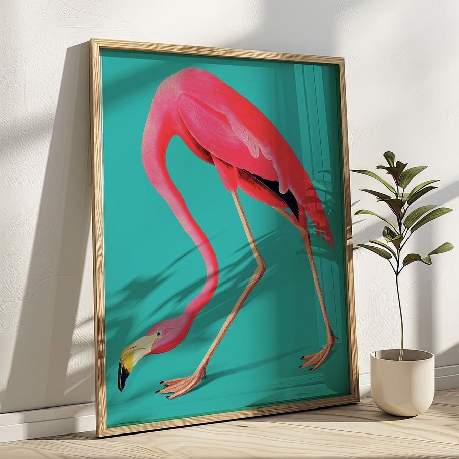 Vintage Flamingo Art Print product image (1)