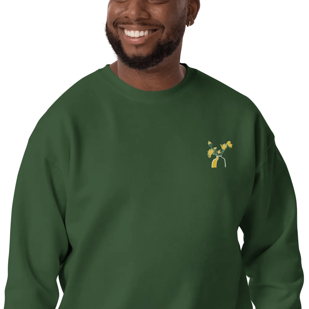 Flower vase doodle sweatshirt product image (110)