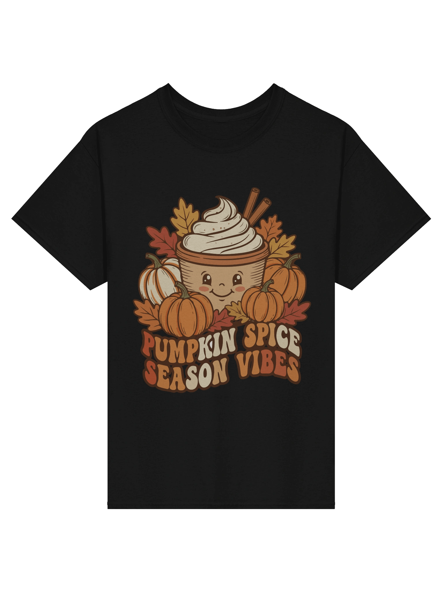 Pumpkin Spice Season Vibes Shirt | Cute Fall Coffee Lover Tee product image (1)