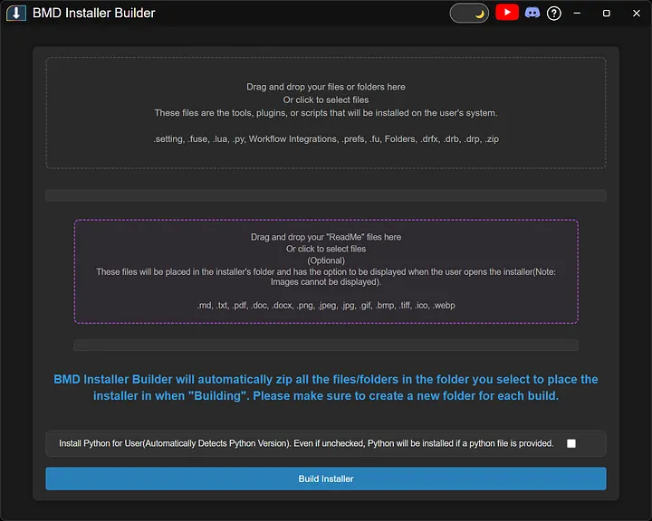 BMD Installer Builder | For Davinci Resolve Free and Studio & Fusion product image (1)