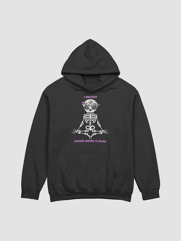 Zen Skeleton Meditation Hoodie product image (1)