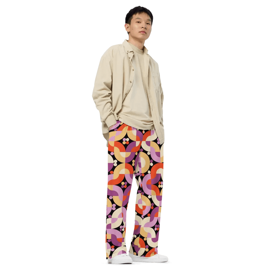 BUIII Retro Harmony: Autumn Breeze Wide-Leg Pants product image (8)