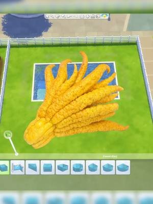 building a micro spa in the sims 4! this is fruity build two of eleven, based on Buddha's Hand. I thought a refreshing hand made sense as a theme for a spa, so here we are. gallery ID is sahmandbean, lot title is Buddha's Hand Mini Spa. #sims4 #spaday #buddhashand #sims4build