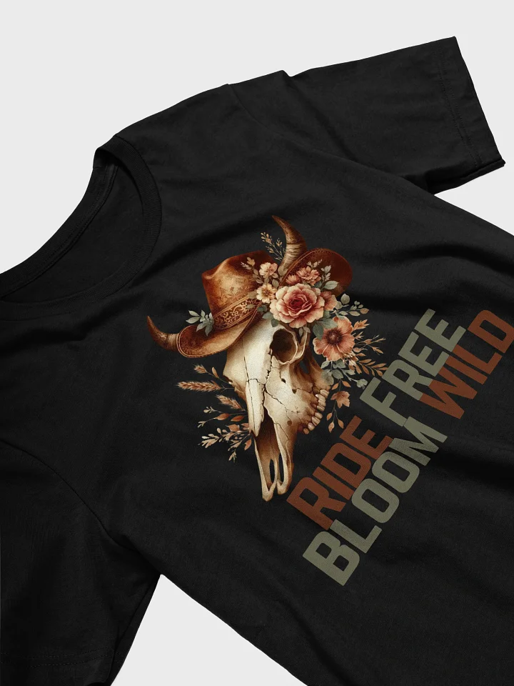 Ride Free Bloom Wild Boho Skull T-Shirt product image (10)