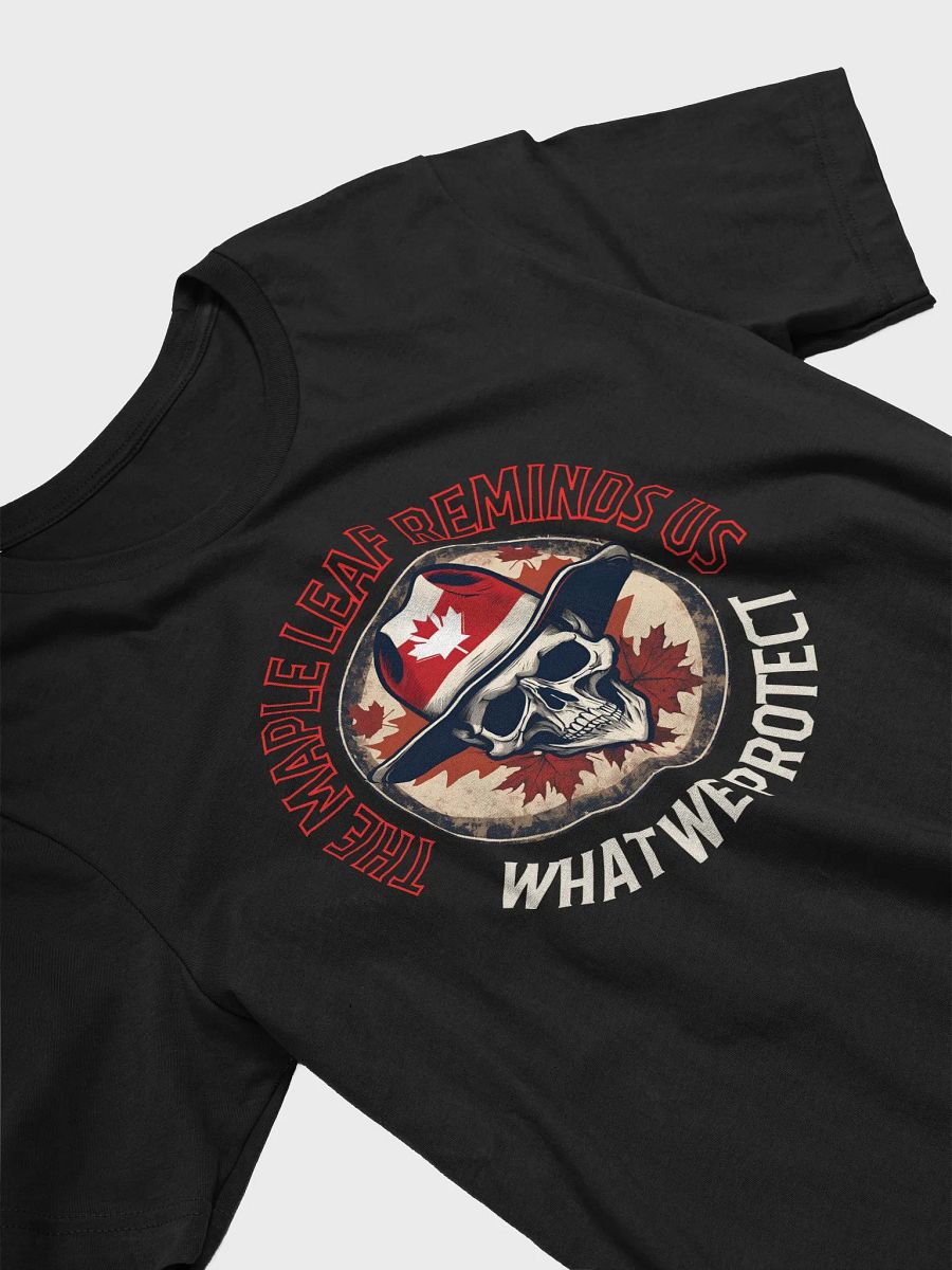 Maple Leaf Skull Hat T-Shirt product image (9)