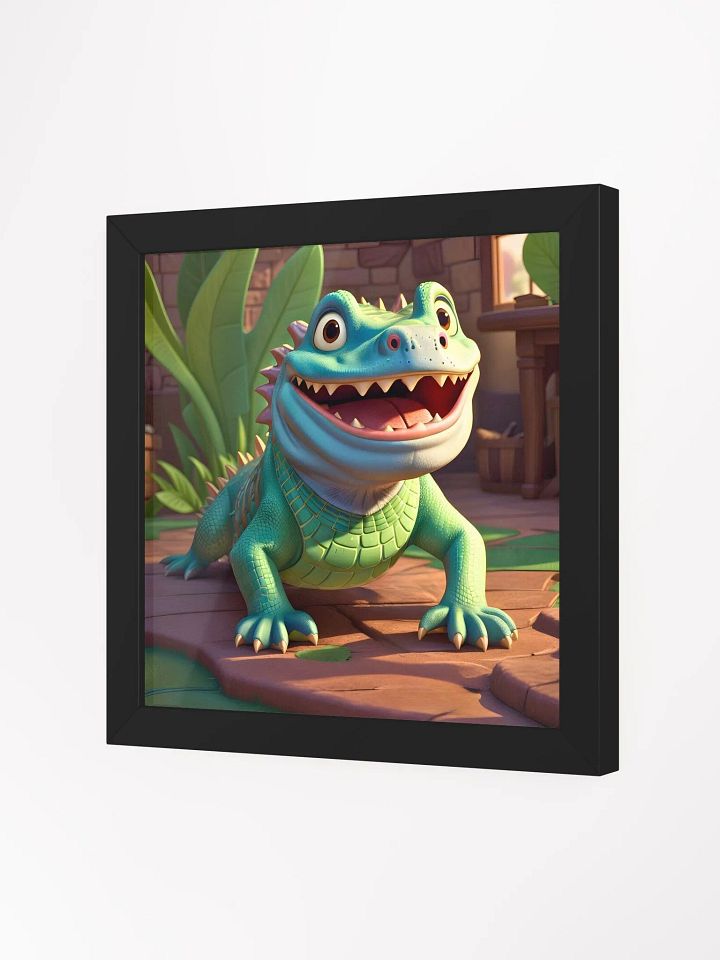 Endangered Species - Mexico - Morelet´s Crocodile Eco-Friendly Ayous Wood Framed Poster product image (2)