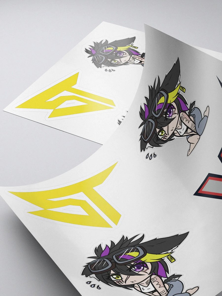 Chibi Staffy Sticker Sheet (Art by Whitepulse) product image (4)