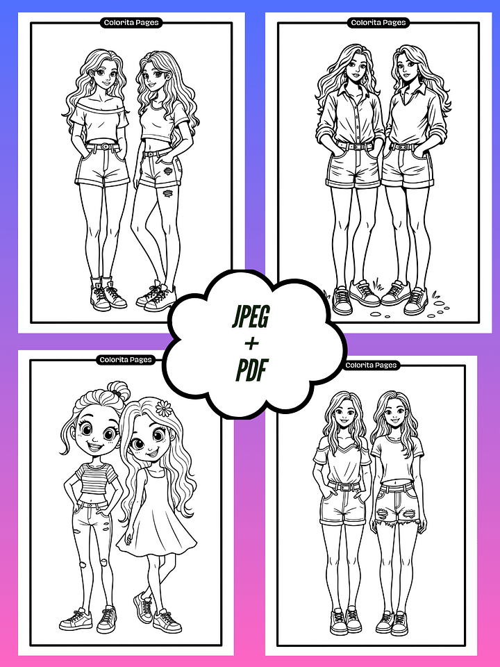 Colorita Girls - Coloring Pages product image (2)