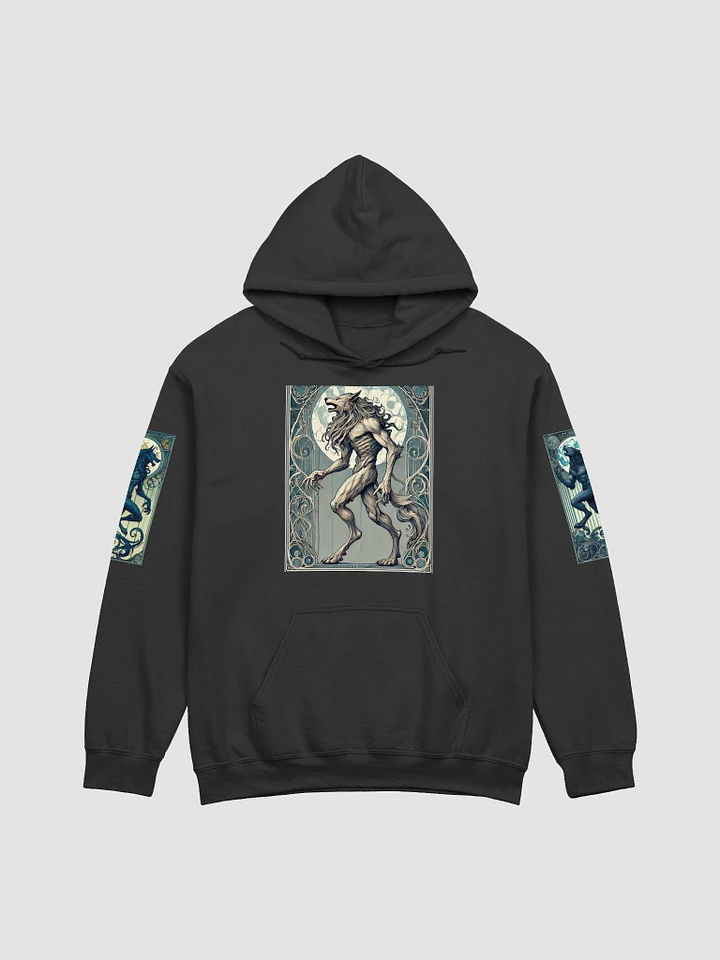 Mystic Moon Werewolf Art Nouveau Hoodie product image (1)