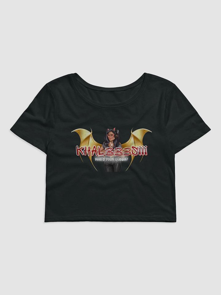 Baby Crop Top - Winged Khal333siii White Font product image (1)
