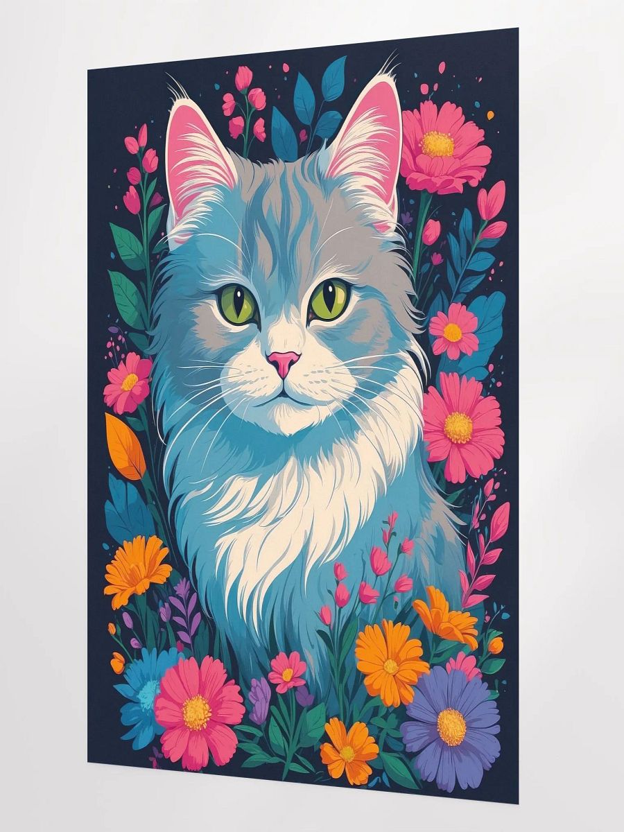 Flower Cat v1 - Poster - Large 24x36 Inches product image (2)