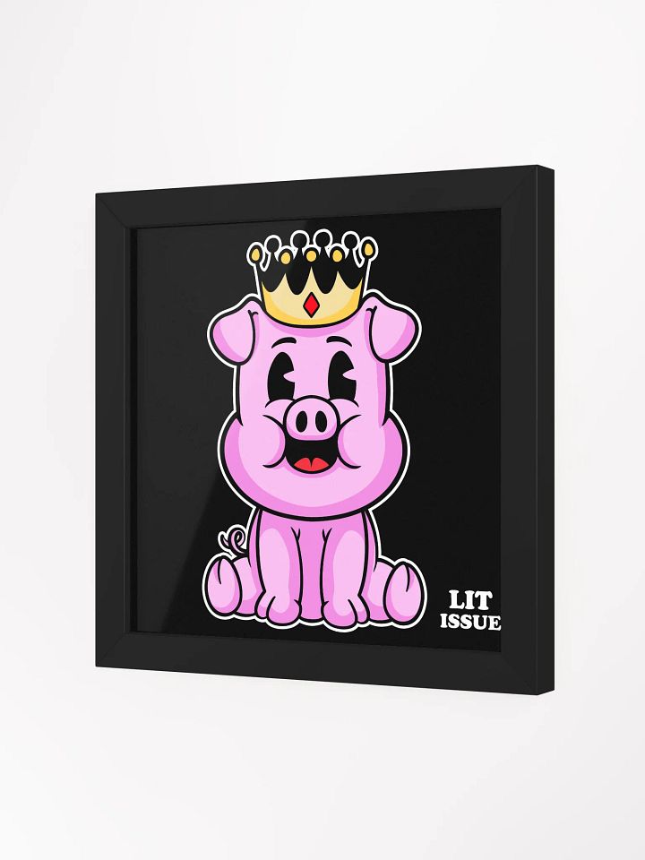 Porky Elegance-Framed Print product image (2)