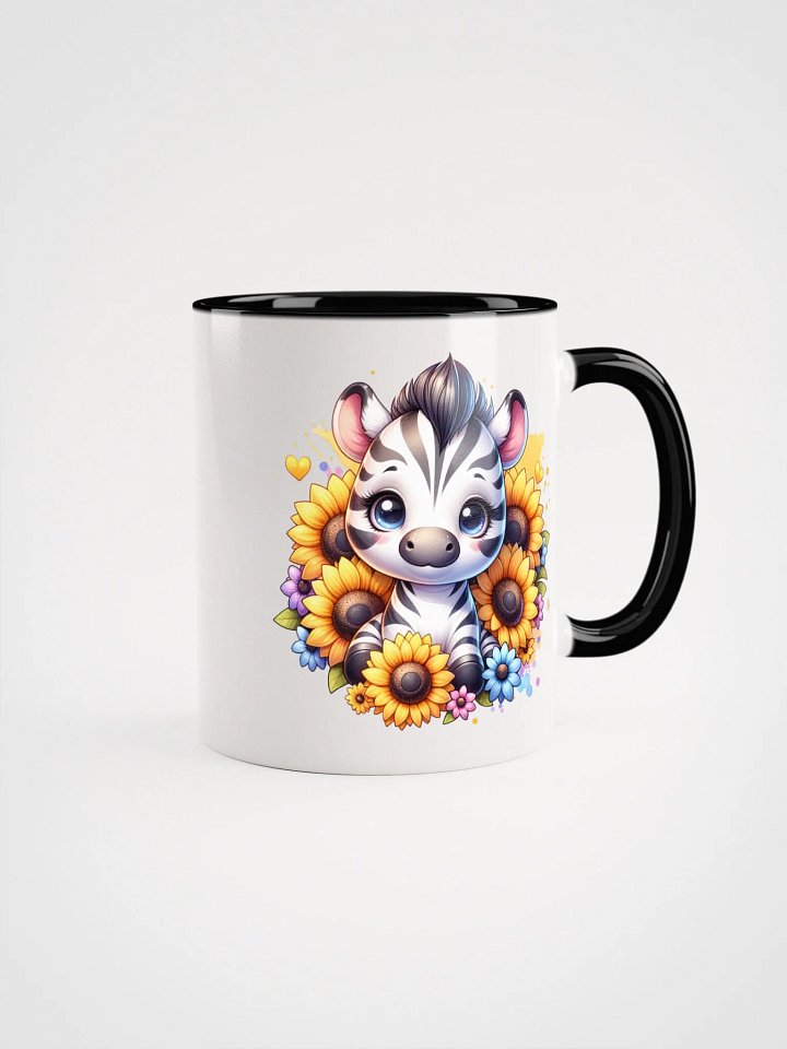 Zebra among flowers: 11 oz Mug product image (2)