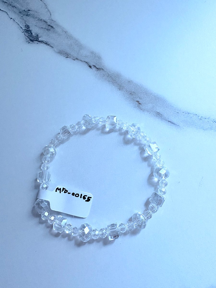 Handmade 7.5" Crystal Bead Stretch Bracelet | Coastal Charm Jewelry by Monique Faella Designs™ | MFD-00165 product image (6)
