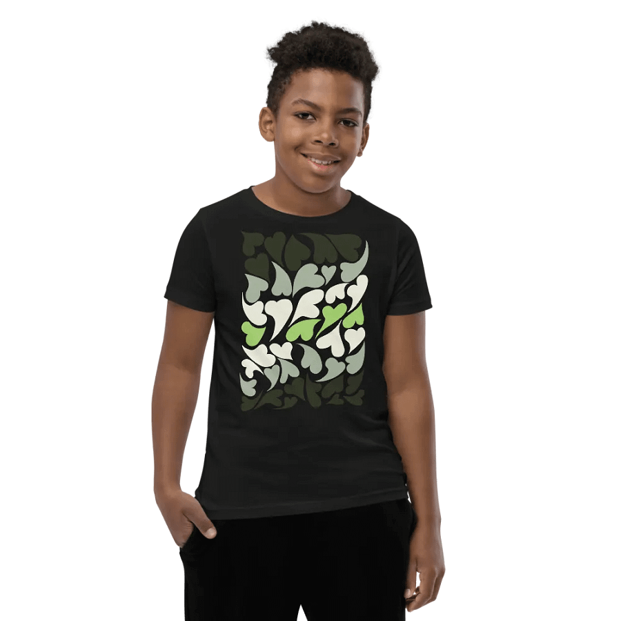 Nestled PRIDE Agender T-shirt (Youth) product image (10)