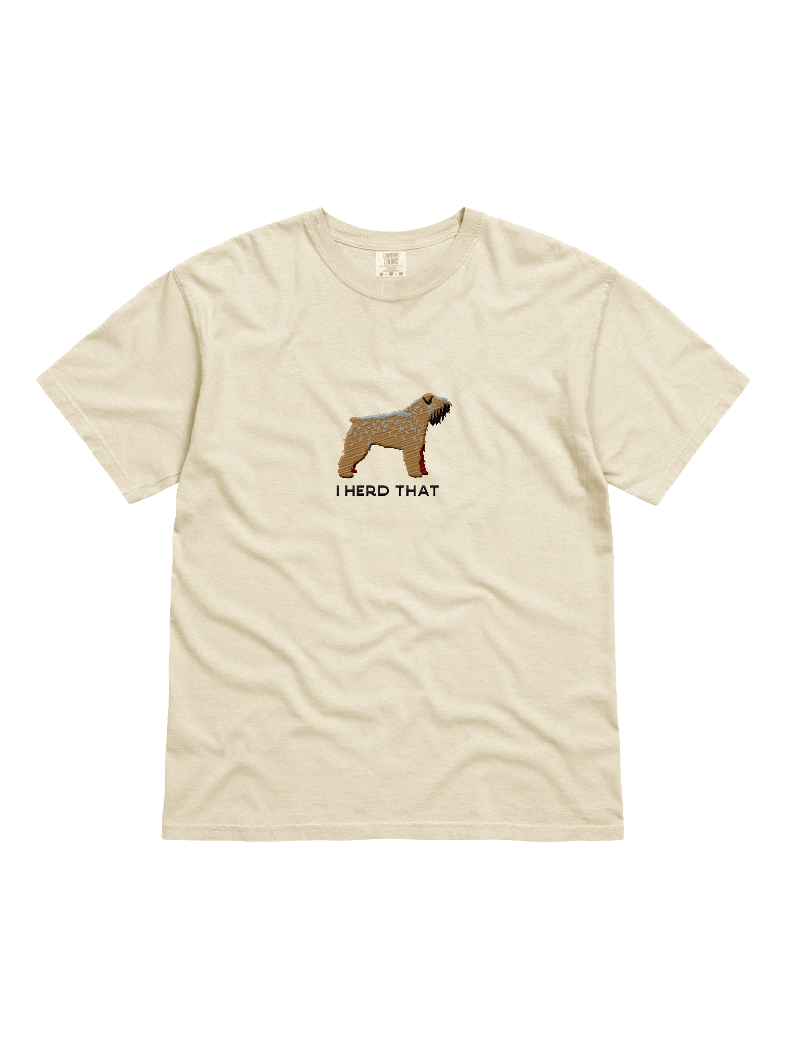 I Herd That T-Shirt(Embroidered) of a Bouvier des Flandres(Brown) product image (41)