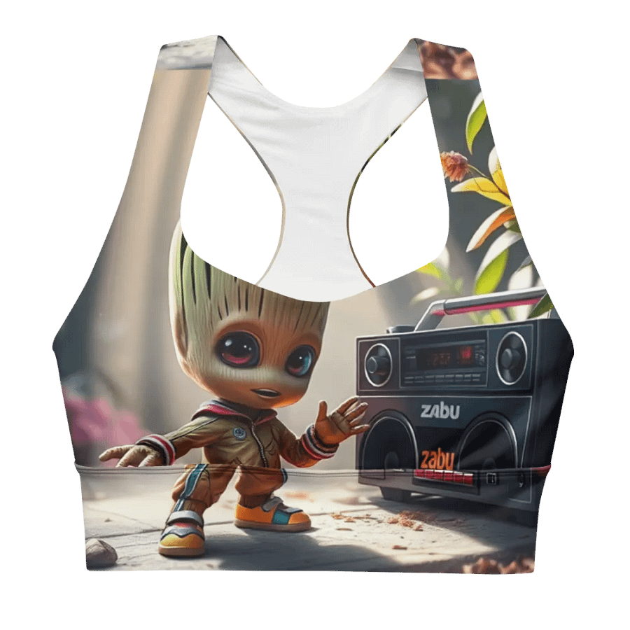 Zabu's Boombox Longline Sports Bra product image (1)