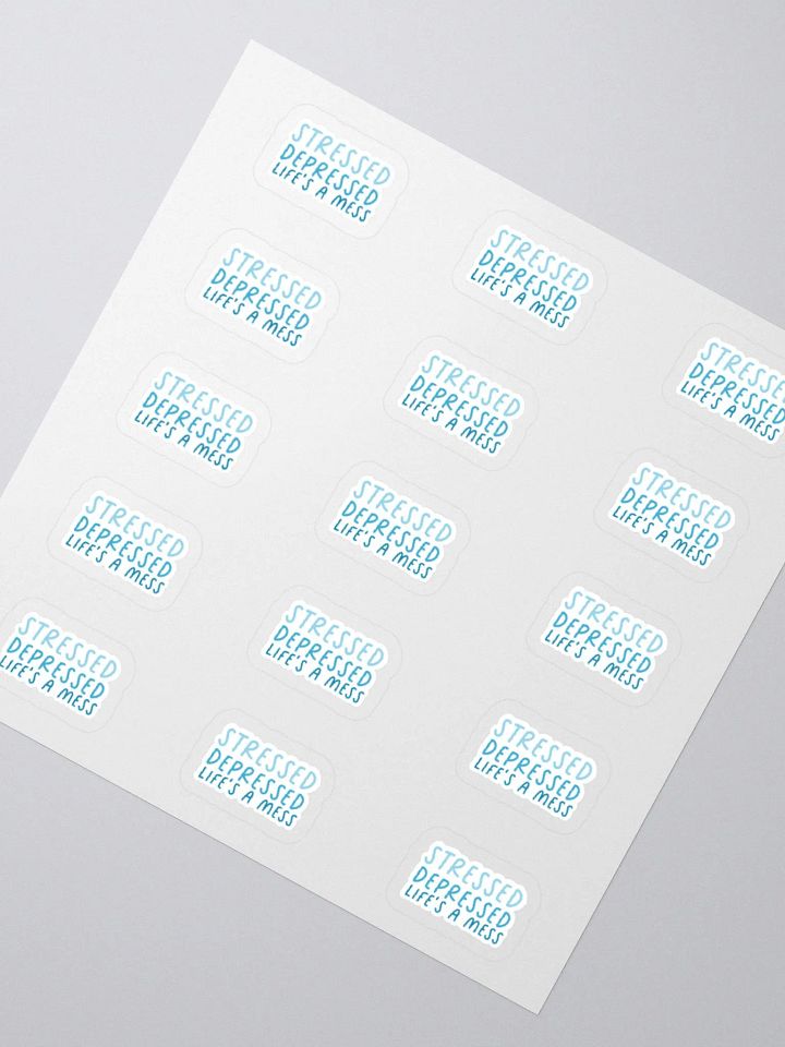 Stressed & Depressed Stricker (SMALL Sheet) product image (2)