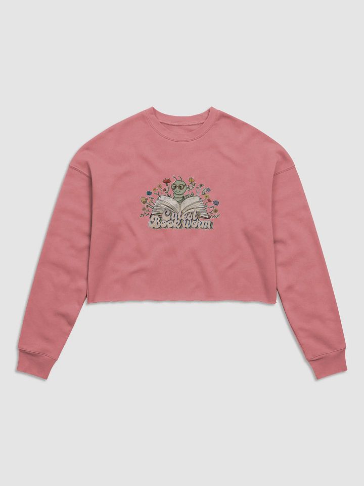 Cutest Bookworm Cropped sweatshirt – Whimsical Book Lover Gift product image (23)
