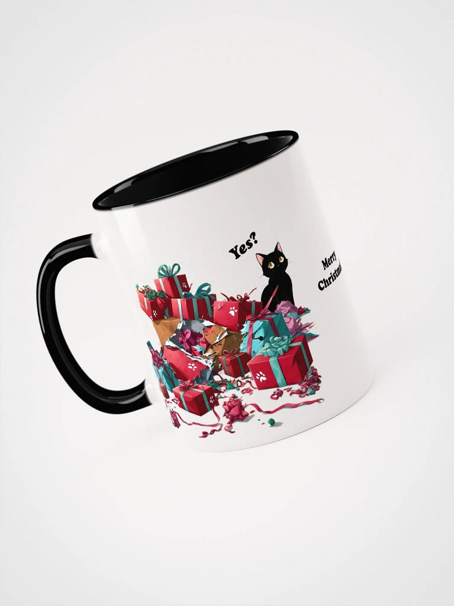 Black Cat Destroyed Christmas Coloured Mug product image (3)