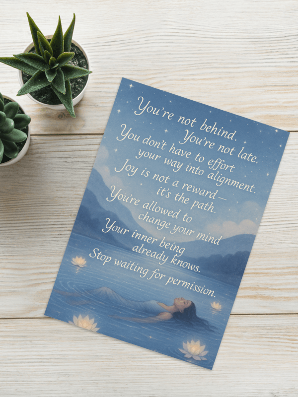 You Are Not Behind - Card product image (1)