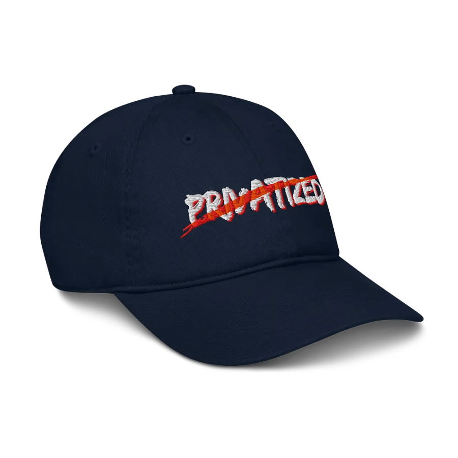 Expess Male "No Privatization" Dad Hat (DARK NAVY) product image (6)