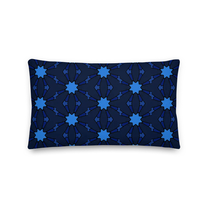 Blues 1 Throw Pillow in Design p4mOctagon_20250110_202421 product image (2)