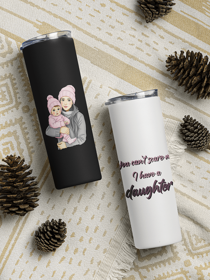 Stay Refreshed, Mama - Tumbler for Girl Moms - Green eyes, Black hair product image (1)