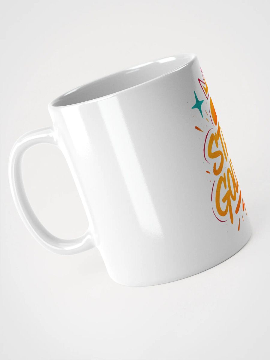 "Stay Golden" Graffiti White Glossy Mug | Rise & Shine Energy product image (2)