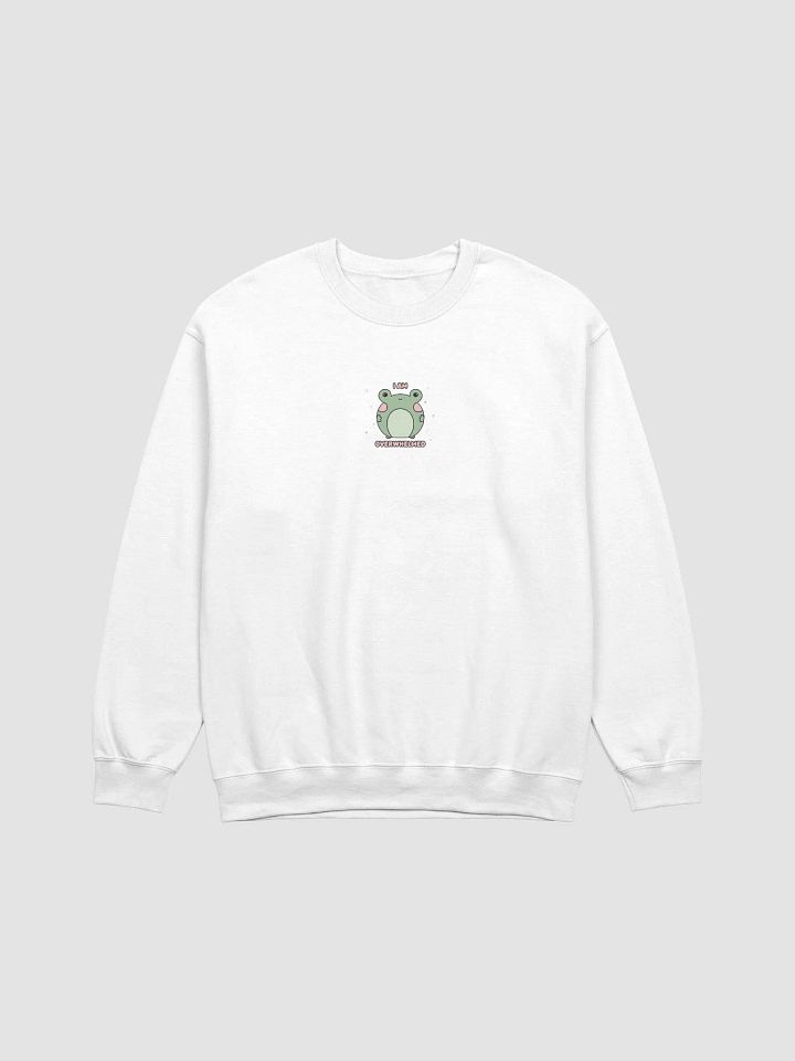 I Am Overwhelmed Frog Sweatshirt product image (1)
