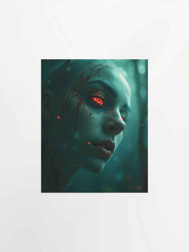 Crimson Gaze Matte Poster product image (1)