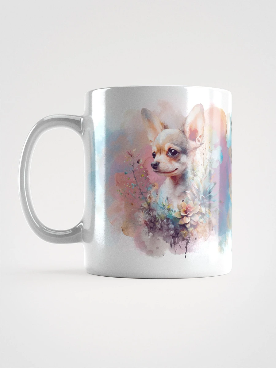 Chihuahua Watercolor Floral Mug product image (7)