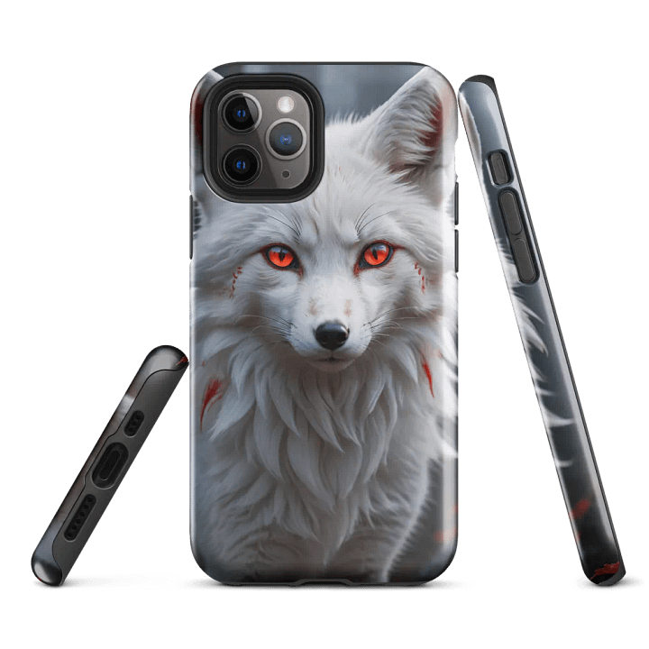 Mystic White Fox iPhone Tough Case - Fierce Spirit Design product image (2)