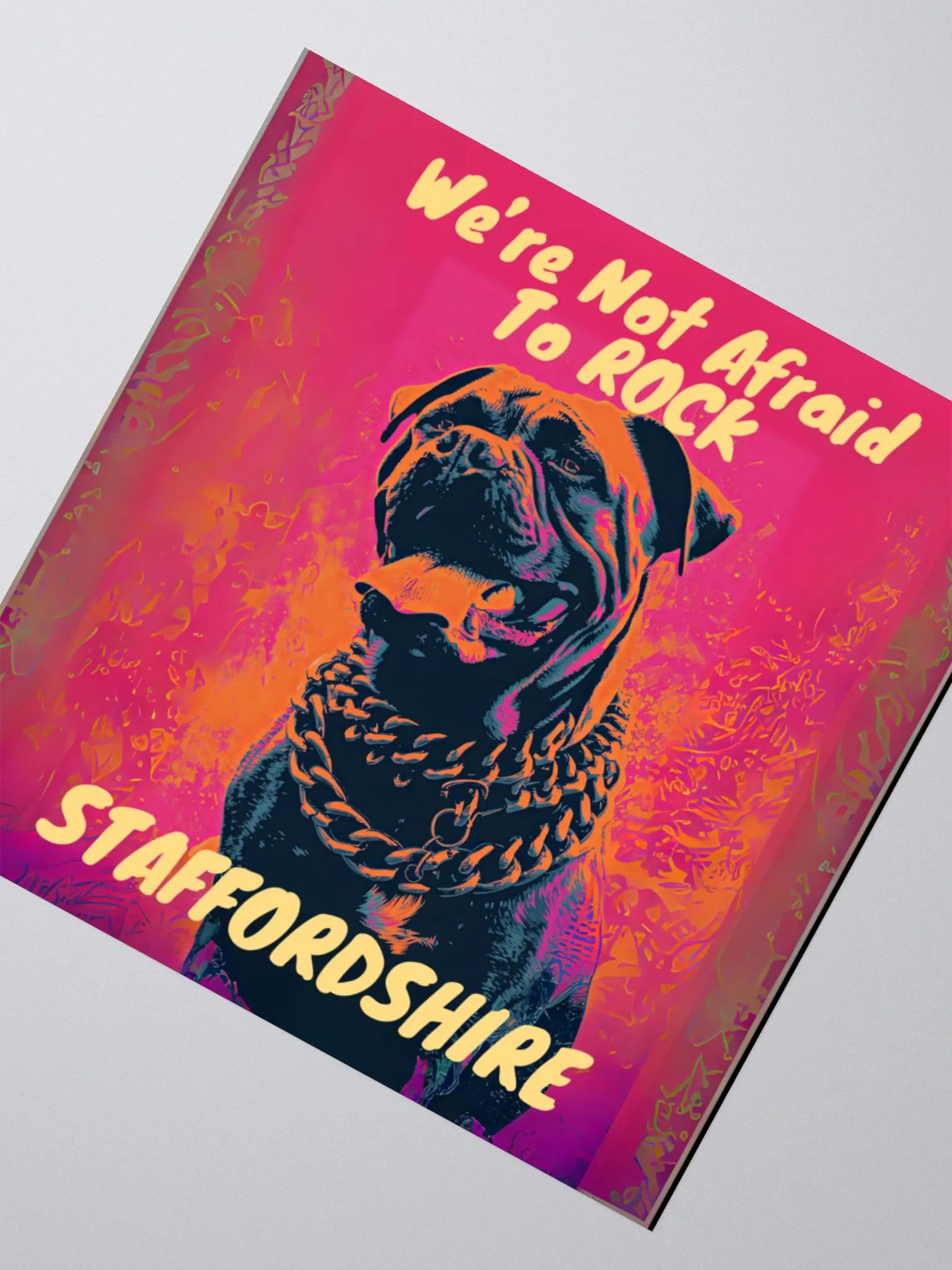 We're Not Afraid To Rock Staffordshire Kiss Cut Sticker product image (5)