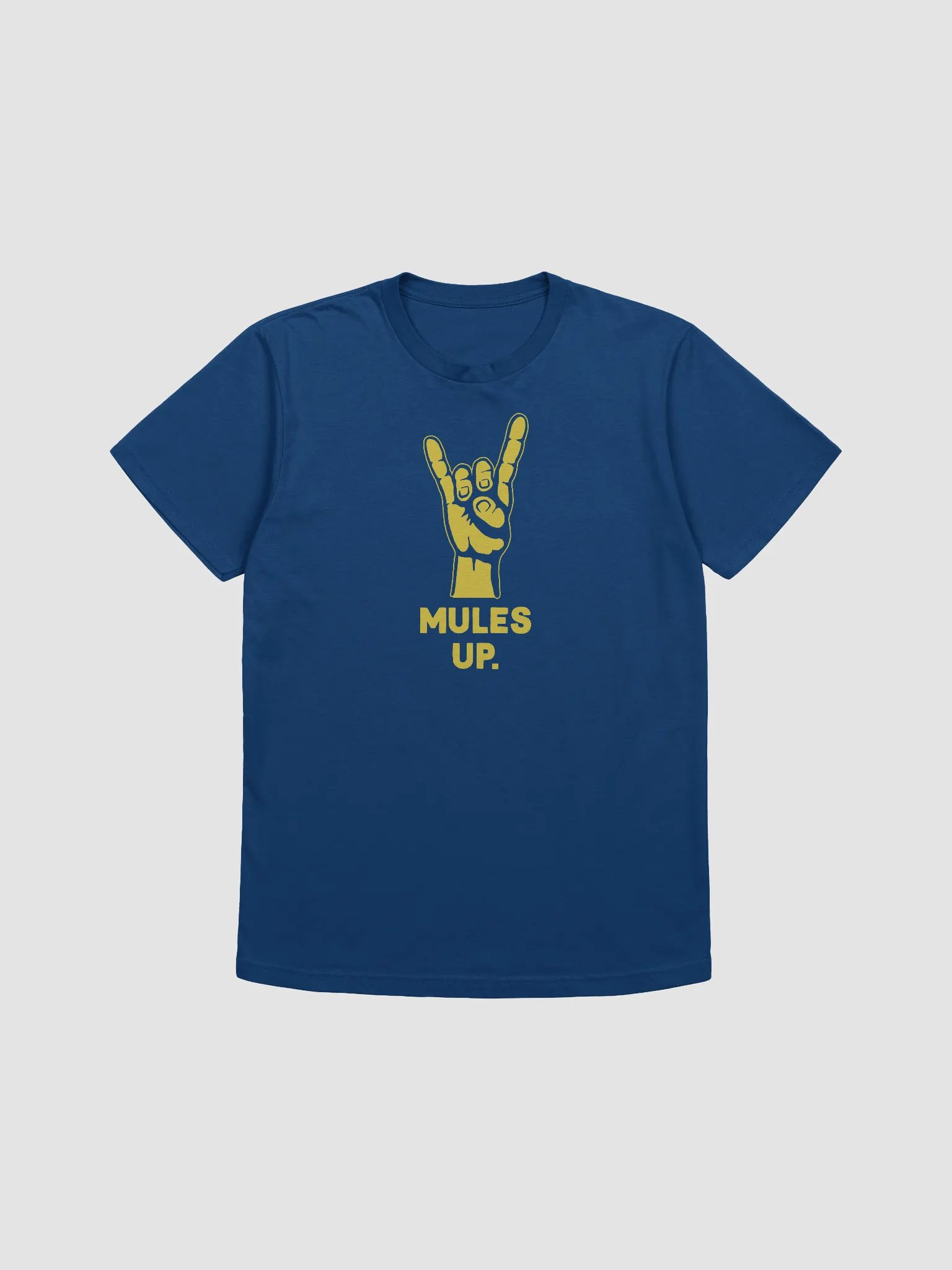 Mules Up Tee on Blue product image (1)
