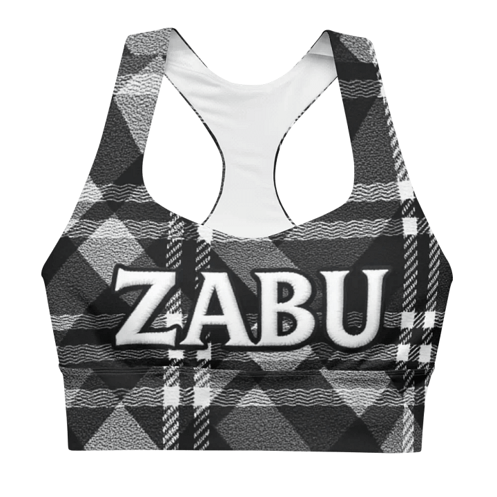 ZABU Plaid Power Longline Sports Bra product image (1)