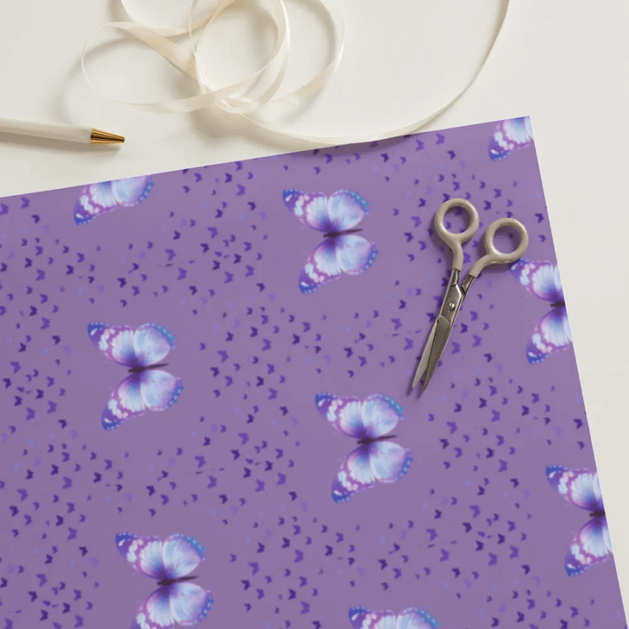 Lilac Bloom Wrapping Paper Set product image (12)