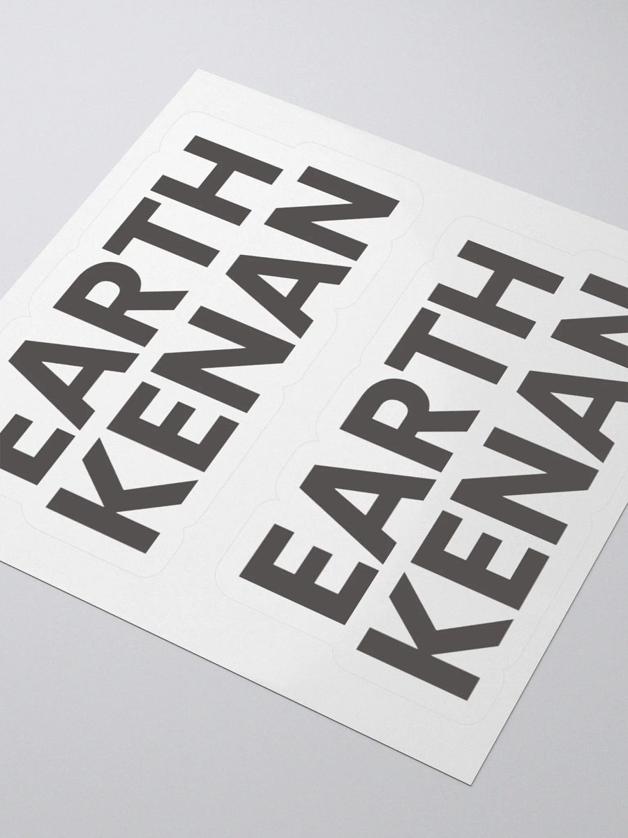 Earth Kenan logotype stickers product image (3)
