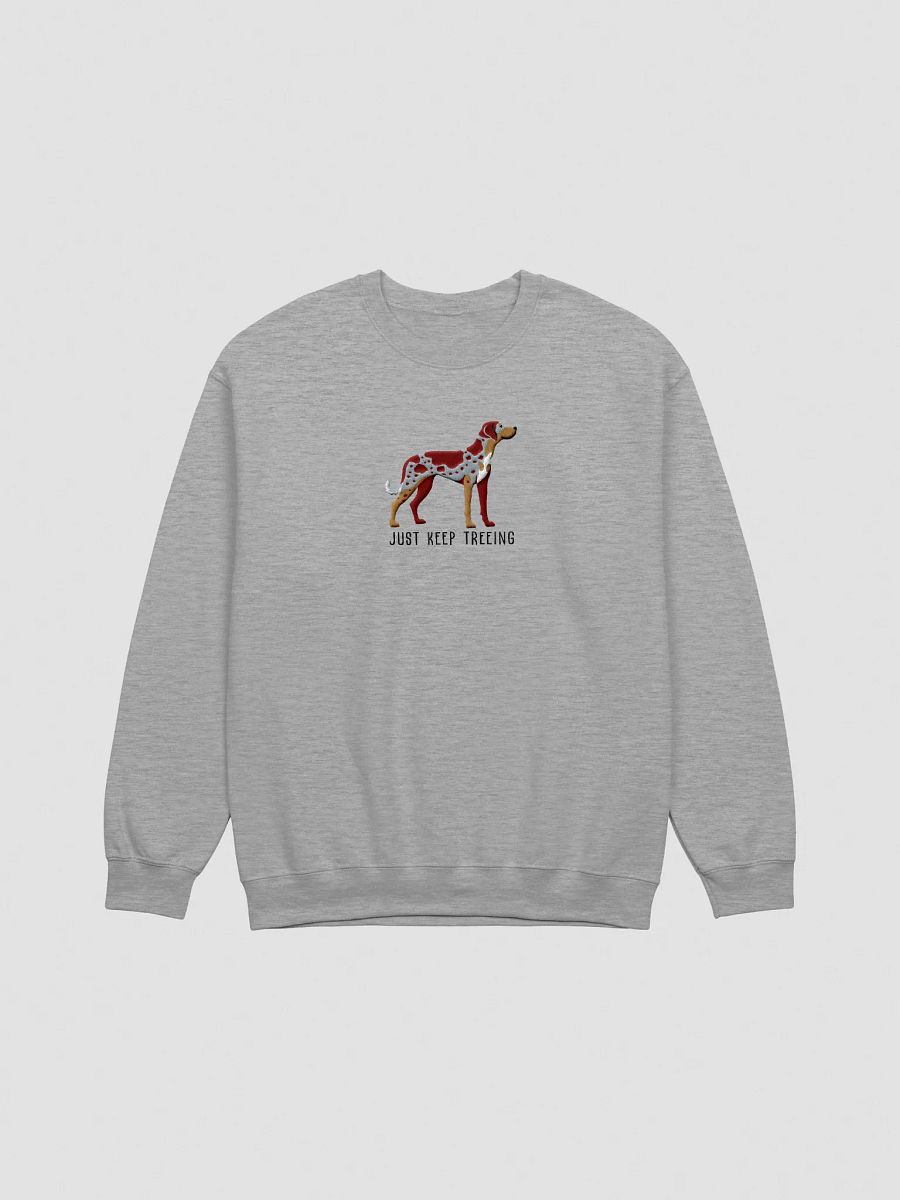 Just Keep Treeing Sweatshirt (Embroidered) of a Catahoula Leopard Dog(Red Merle) product image (10)
