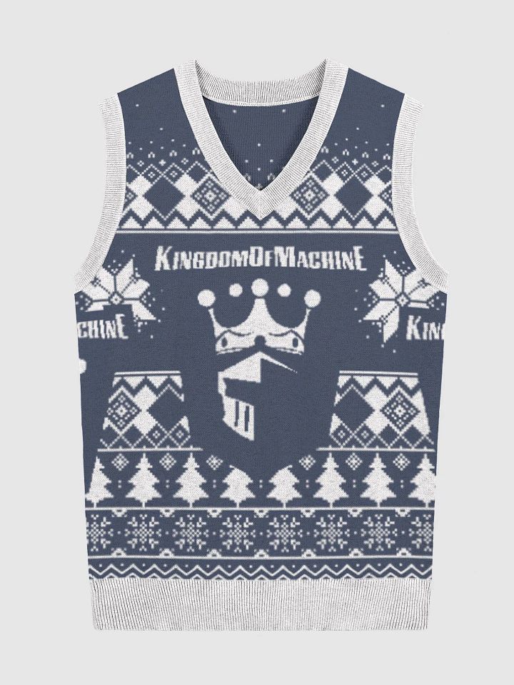 King's Blue vest Knitted V-Neck Vest product image (1)