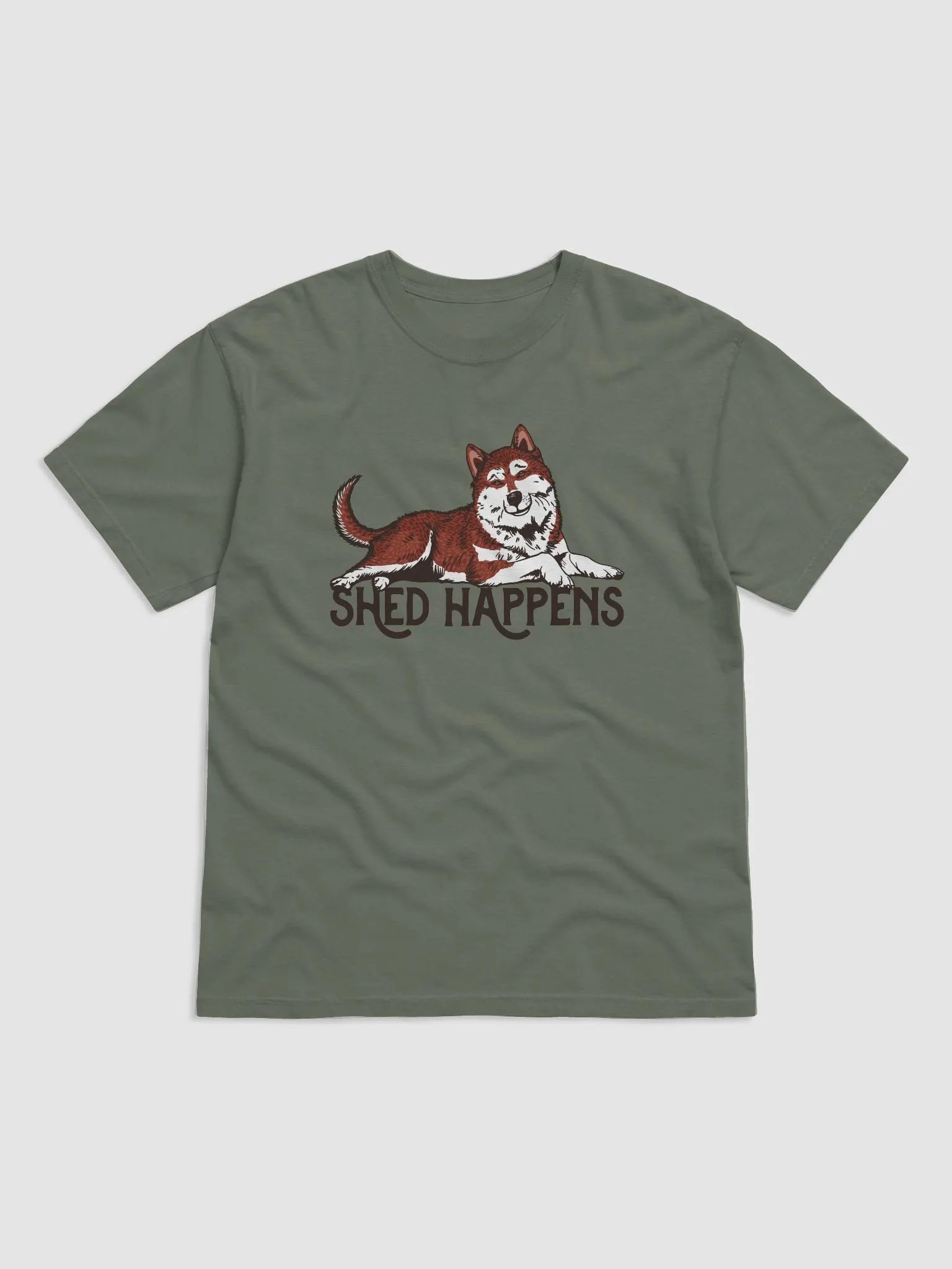 Shed Happens T-Shirt of a Siberian Husky (Red) | Funny T-Shirt for Siberian Husky Paw-rents product image (24)